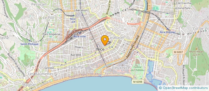localisation de l'entreprise SCI MASANJU à NICE