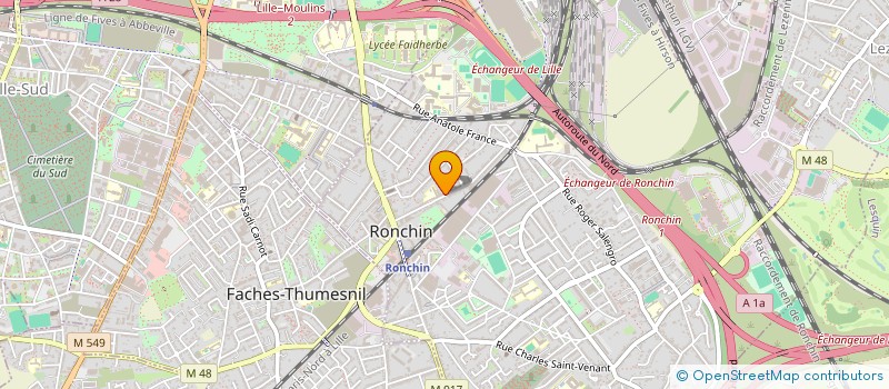 localisation de l'entreprise SCI MASAVAN  RONCHIN