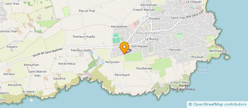 localisation de l'entreprise SCI MASBAC  PLOUGONVELIN