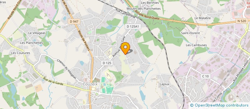 localisation de l'entreprise SCI MASCAREIGNES à COUZEIX