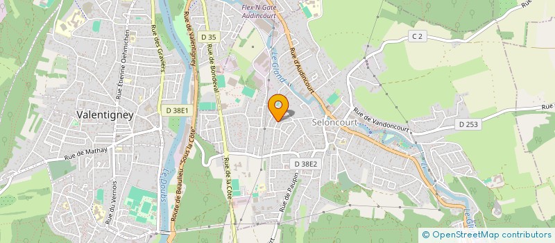 localisation de l'entreprise SCI MASCILLIA  SELONCOURT