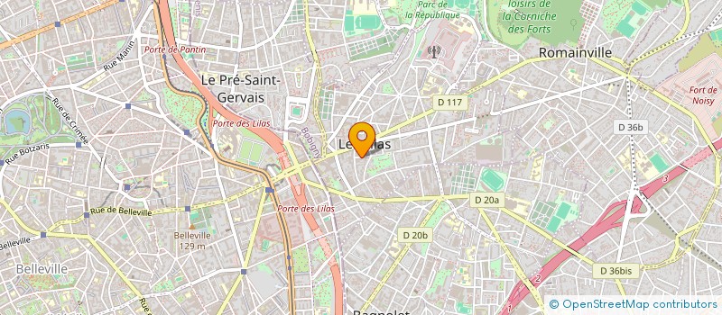 localisation de l'entreprise SCI MASCIM à LES LILAS