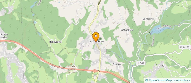 localisation de l'entreprise SCI MASCLEF LIMOSIN  SAINTE-FEREOLE