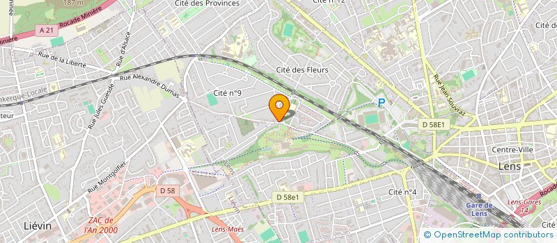 localisation de l'entreprise SCI MASCLEF TESSON IMMOBILIER  LENS