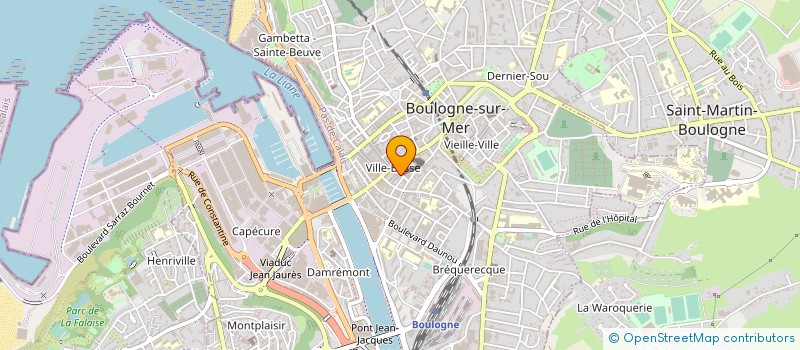 localisation de l'entreprise SCI MASCLET CAZIER à BOULOGNE-SUR-MER