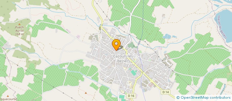 localisation de l'entreprise SCI MASEB  CAZOULS-LES-BEZIERS