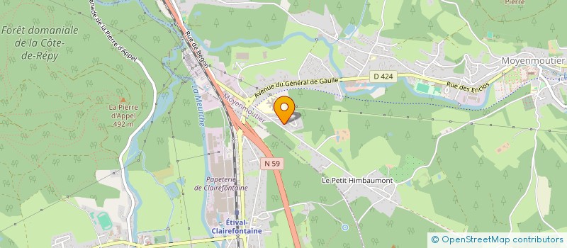 localisation de l'entreprise SCI MASERINE  MOYENMOUTIER