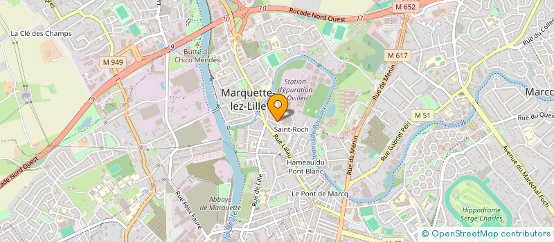 localisation de l'entreprise SCI MASEVIN  MARQUETTE-LEZ-LILLE