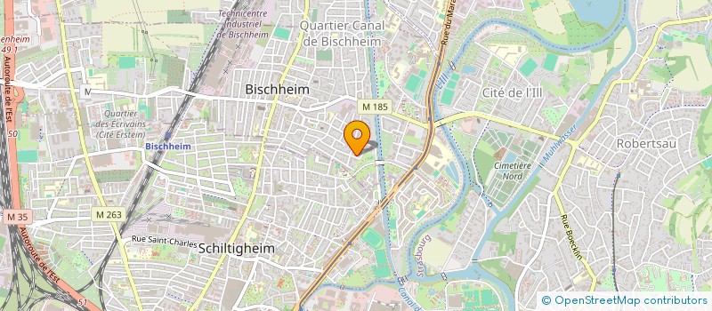 localisation de l'entreprise SCI MASHI  BISCHHEIM