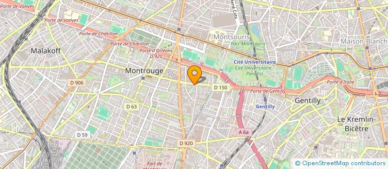localisation de l'entreprise SCI MASILO  MONTROUGE