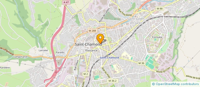 localisation de l'entreprise SCI MASKINVESTISSEMENT  SAINT-CHAMOND