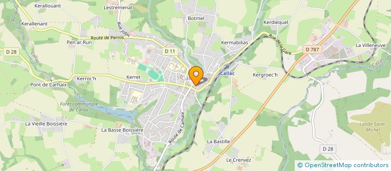 localisation de l'entreprise SCI MASLOU  CALLAC