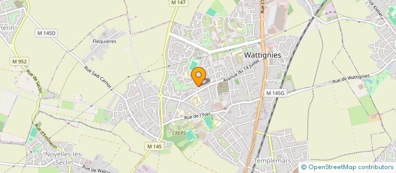 localisation de l'entreprise SCI MASMO  WATTIGNIES