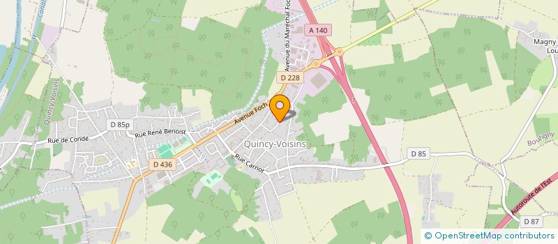 localisation de l'entreprise SCI MASROUKI  QUINCY-VOISINS