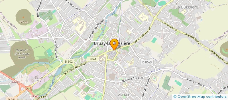 localisation de l'entreprise SCI MASSA  BRUAY-LA-BUISSIERE