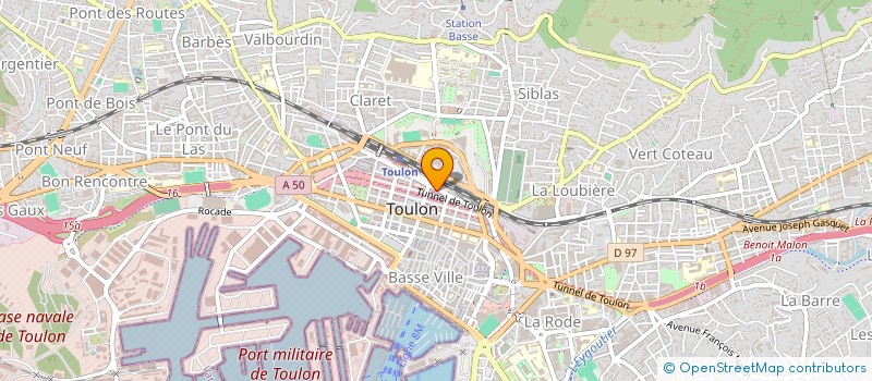 localisation de l'entreprise SCI MASSADA 2  TOULON