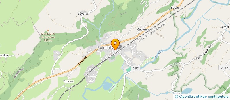 localisation de l'entreprise SCI MASSALIA à POLMINHAC