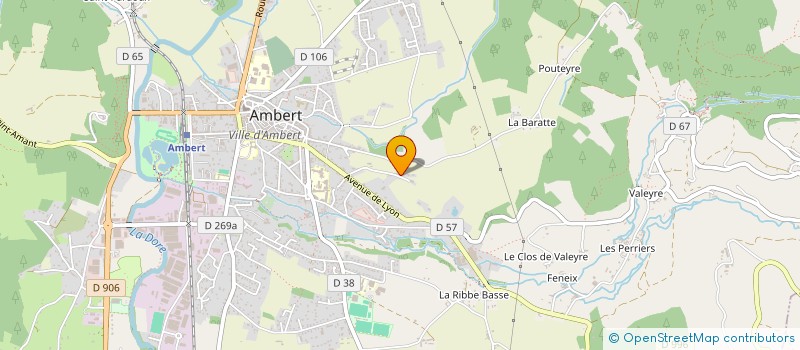 localisation de l'entreprise SCI MASSAMBERT  AMBERT