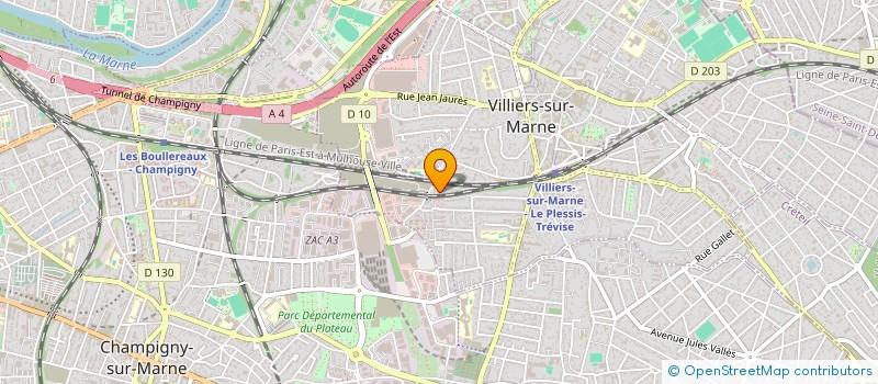 localisation de l'entreprise SCI MASSAR  VILLIERS-SUR-MARNE