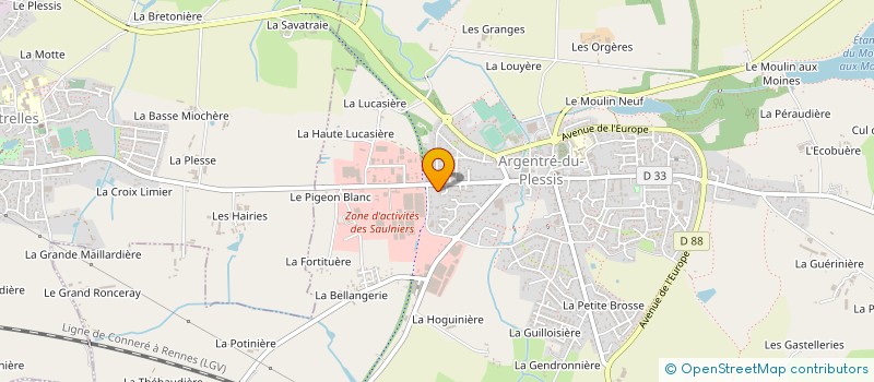 localisation de l'entreprise SCI MASSE  ARGENTRE-DU-PLESSIS
