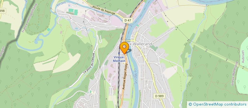 localisation de l'entreprise SCI MASSE-AVENIERE  VIREUX-MOLHAIN