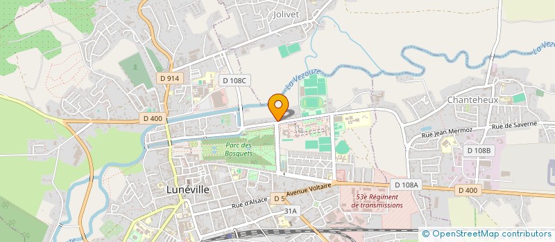 localisation de l'entreprise SCI MASSE LE COTTAGE  LUNEVILLE