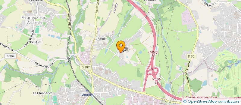 localisation de l'entreprise SCI MASSENA  LENTILLY