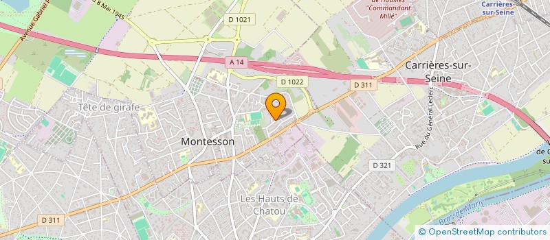 localisation de l'entreprise SCI MASSENA  MONTESSON