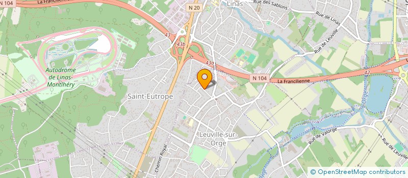 localisation de l'entreprise SCI MASSENA  LEUVILLE-SUR-ORGE