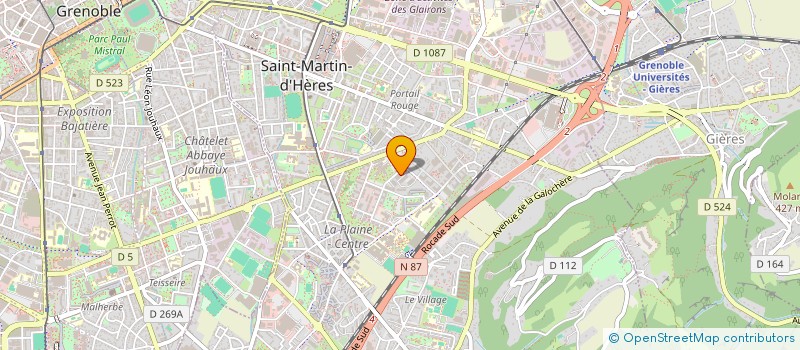 localisation de l'entreprise SCI MASSENET CENTRE 2  SAINT-MARTIN-D'HERES