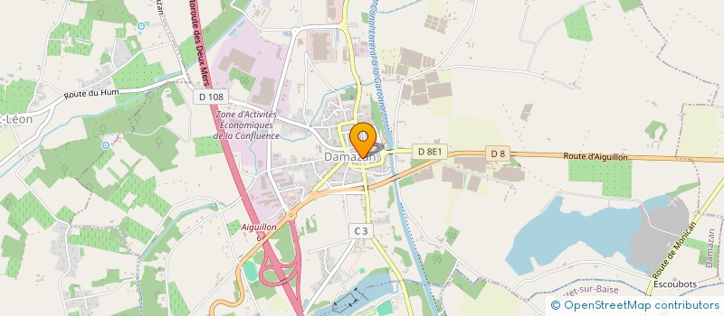 localisation de l'entreprise SCI MASSET  DAMAZAN