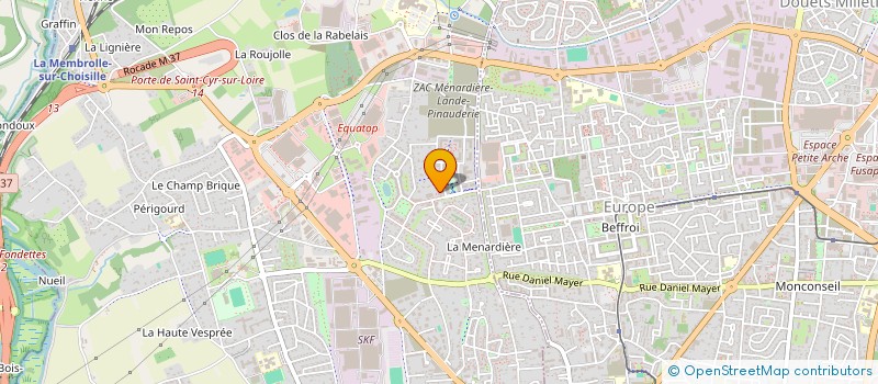 localisation de l'entreprise SCI MASSH IMMOBILIER  SAINT-CYR-SUR-LOIRE