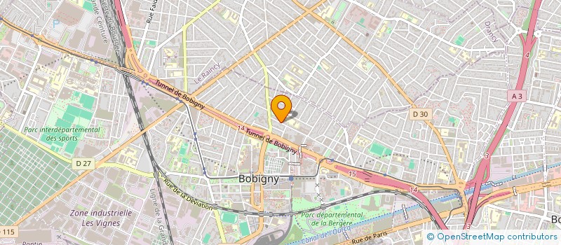 localisation de l'entreprise SCI MASSI  BOBIGNY