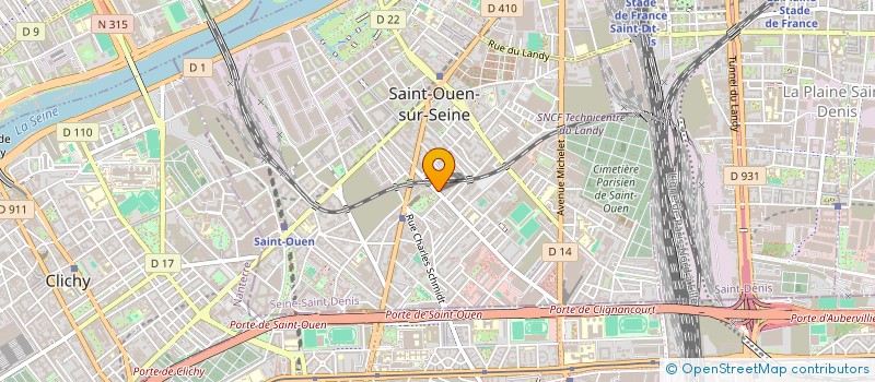 localisation de l'entreprise SCI MASSILIA à SAINT-OUEN-SUR-SEINE