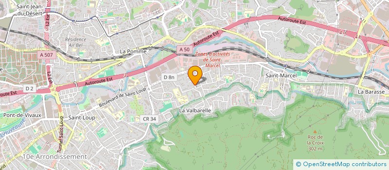 localisation de l'entreprise SCI MASSILIA HOLDING  MARSEILLE