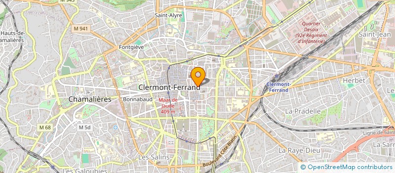 localisation de l'entreprise SCI MASSILLON 14-16  CLERMONT-FERRAND