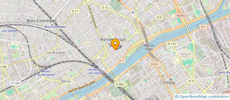 localisation de l'entreprise SCI MASSINISSA REAL ESTATE à ASNIERES-SUR-SEINE