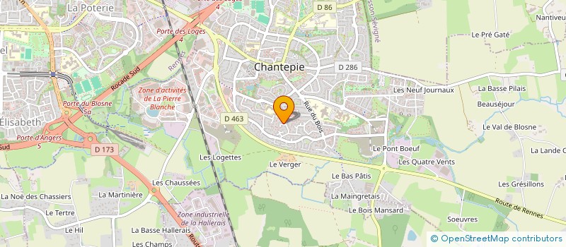 localisation de l'entreprise SCI MASSIOT  CHANTEPIE