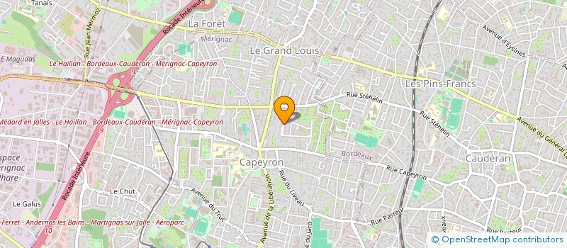 localisation de l'entreprise SCI MASSIRAH  MERIGNAC