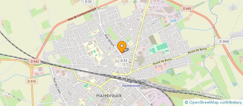 localisation de l'entreprise SCI MASSO KINE  HAZEBROUCK