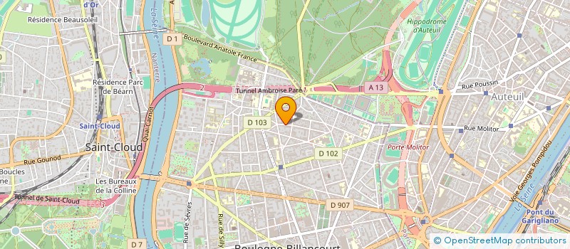 localisation de l'entreprise SCI MASSON à BOULOGNE-BILLANCOURT