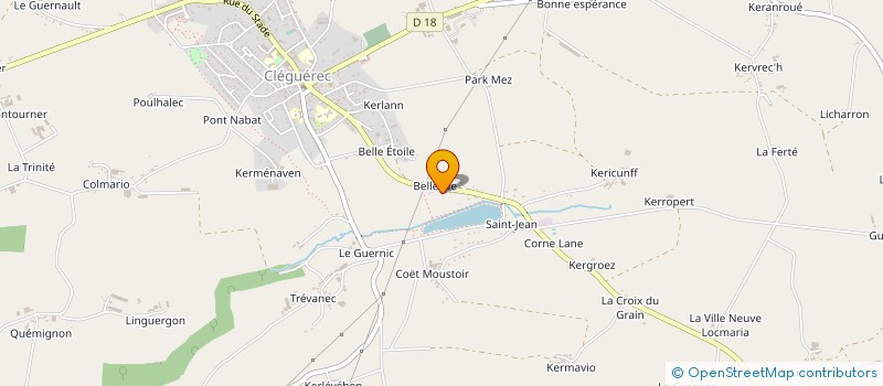 localisation de l'entreprise SCI MASSON-BUSIN  CLEGUEREC