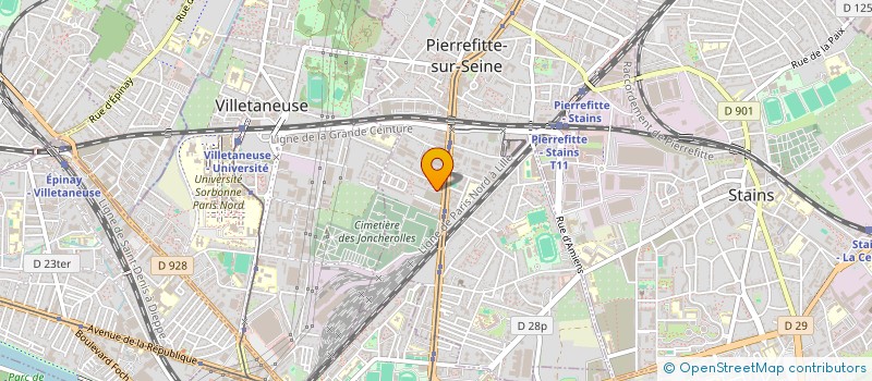 localisation de l'entreprise SCI MASSON ET ENFANTS à PIERREFITTE-SUR-SEINE