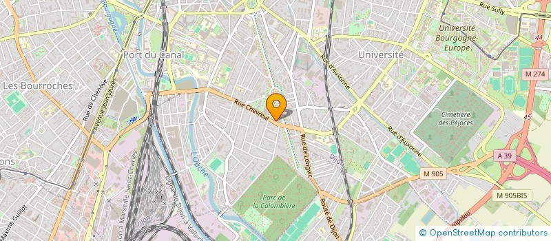 localisation de l'entreprise SCI MASSON JANY à DIJON