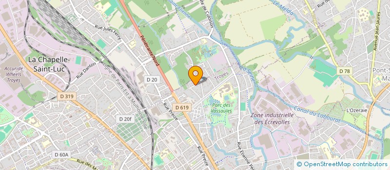 localisation de l'entreprise SCI MASSON SAUVAGE à TROYES