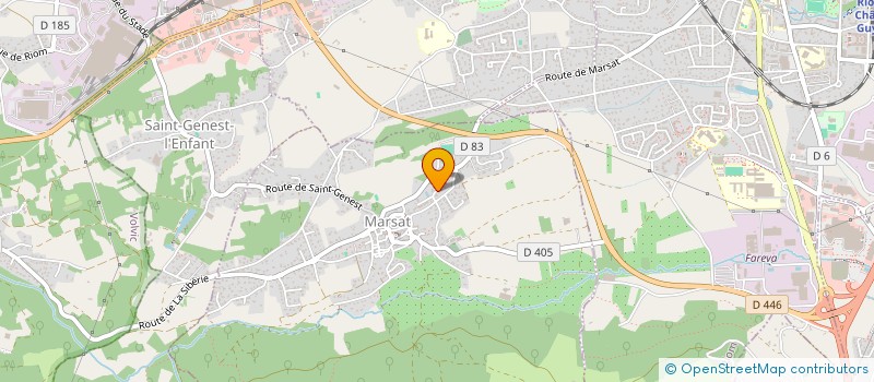 localisation de l'entreprise SCI MASSOT  MARSAT