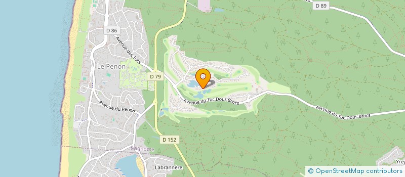 localisation de l'entreprise SCI MASSUGEON  SEIGNOSSE