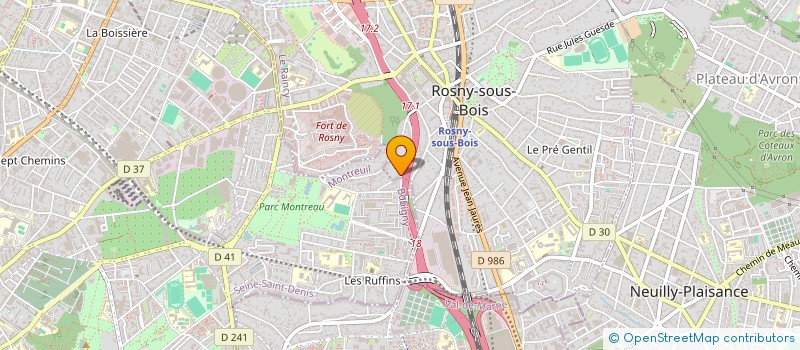 localisation de l'entreprise SCI MASSY  ROSNY-SOUS-BOIS