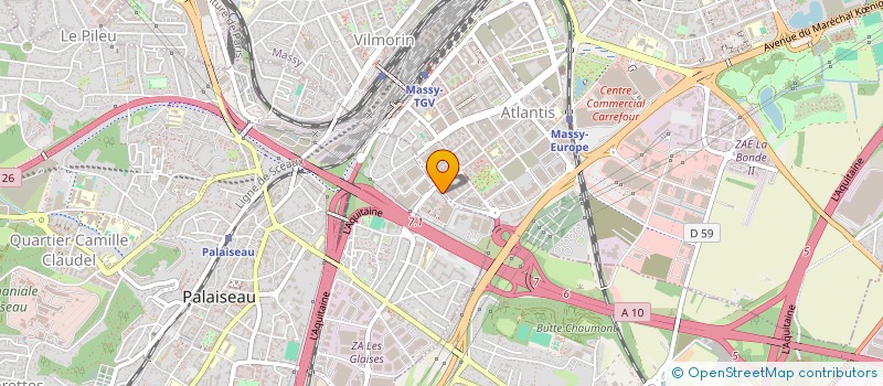 localisation de l'entreprise SCI MASSY 81 à PALAISEAU