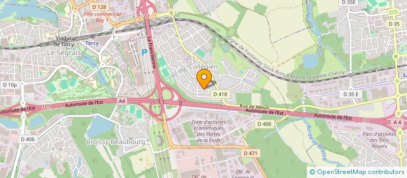 localisation de l'entreprise SCI MASSY  COLLEGIEN